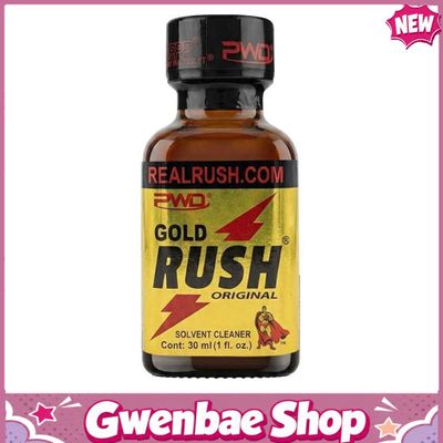 Chai Hít Tăng Khoái Cảm Kích Thích Bao Phê tăng khoái cảm Popper PWD USA Gold Rush Original - Chai 30ml - Gwenshop Chính Hãng