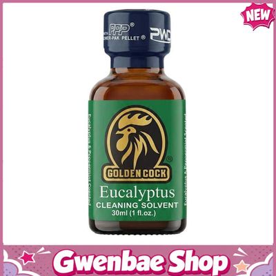 Chai Hít Tăng Khoái Cảm Kích Thích Bao Phê tăng khoái cảm Popper PWD USA Golden Cock Eucalyptus - Chai 30ml - Gwenshop Chính Hãng