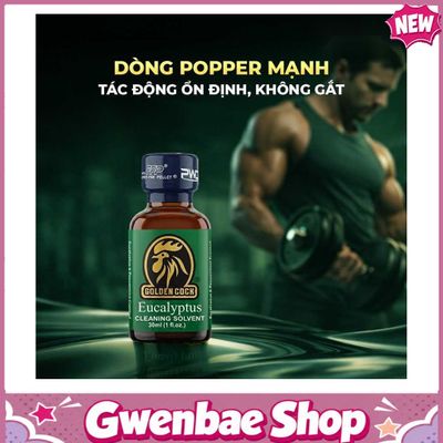 Chai Hít Kích Thích Tăng Khoái Cảm Bao Phê tăng khoái cảm Popper PWD USA Golden Cock Eucalyptus - Chai 30ml - Gwenshop Chính Hãng