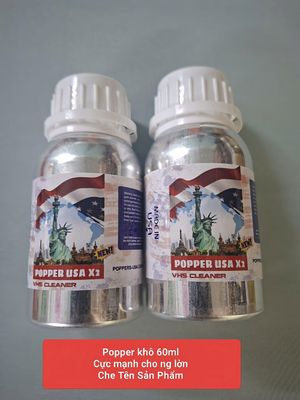 Hàng Nội Địa Cao Cấp - Dung Dịch Hít Thư Giãn khô 60ml, hàng mỹ, cực mạnh,gây ảo giác, sale POPPER USA - hương dịu, dùng