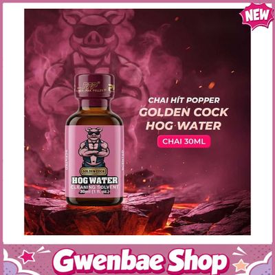 Chai Hít Kích Thích Bao Phê Tăng Khoái Cảm tăng khoái cảm Popper DS USA Golden Cock Hog Water - Chai 30ml - Gwenshop Chính Hãng