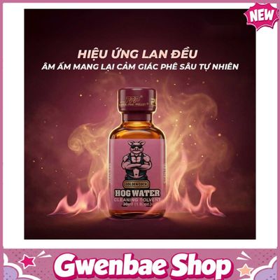 Chai Hít Bao Phê Kích Thích Tăng Khoái Cảm tăng khoái cảm Popper DS USA Golden Cock Hog Water - Chai 30ml - Gwenshop Chính Hãng