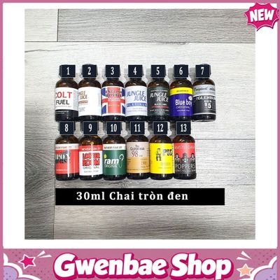 Chai Hít Tăng Khoái Cảm Kích Thích Bao Phê Popper 30ml tổng hợp nhiều mẫu - Gwenshop Chính Hãng