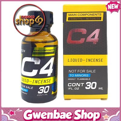 Chai Hít Tăng Khoái Cảm Kích Thích Bao Phê Popper C4 vàng 30ml - Poppers Giá Rẻ - Gwenshop Chính Hãng