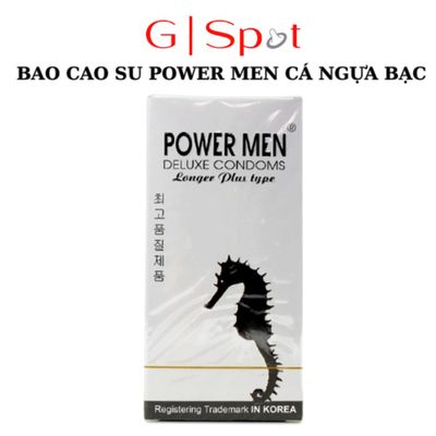 Sản Phẩm Chính Hãng Loại 1 - Bao Su Cao Cấp Longer Plus Cá Ngựa Bạc Hộp 12 Cái Công Thức Kép Gân Gai & Hỗ Trợ Sức Bền G 