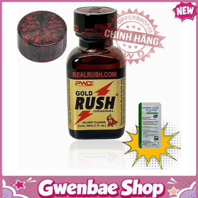 Chai Hít Kích Thích Bao Phê Tăng Khoái Cảm Popper Gold Rush Original 30ml Chính Hãng PWD USA - Gwenshop Chính Hãng