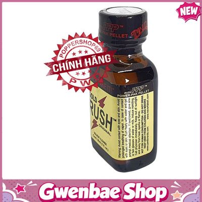 Chai Hít Kích Thích Tăng Khoái Cảm Bao Phê Popper Gold Rush Original 30ml Chính Hãng PWD USA - Gwenshop Chính Hãng