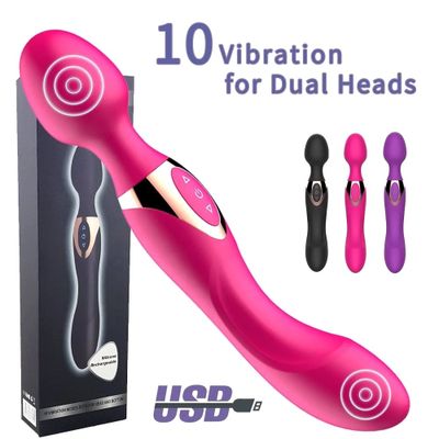 Bản Nhập Khẩu Cao Cấp - Chày Rung Tình Yêu PASSION LOVE Rung 2 Đầu Nhiều Chế Độ USB - nhiều chế độ, sạc pin tiện dụng
