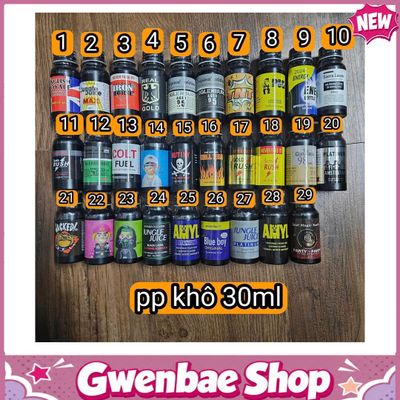 Chai Hít Tăng Khoái Cảm Kích Thích Bao Phê Popper khô 30ml tổng hợp nhiều mẫu - Poppers Giá Rẻ - Gwenshop Chính Hãng