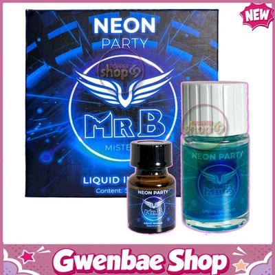 Chai Hít Kích Thích Bao Phê Tăng Khoái Cảm Popper Neon Party MRB Xanh Combo 50ml - Gwenshop Chính Hãng