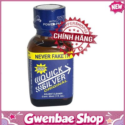 Chai Hít Kích Thích Bao Phê Tăng Khoái Cảm Popper Quicksilver Chính Hãng PWD USA 30ml - Gwenshop Chính Hãng