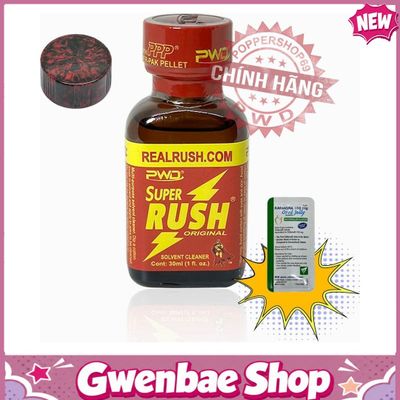Chai Hít Kích Thích Bao Phê Tăng Khoái Cảm Popper Super Rush Chính Hãng PWD USA 30ml - Gwenshop Chính Hãng