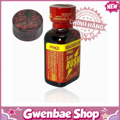 Chai Hít Bao Phê Tăng Khoái Cảm Kích Thích Popper Super Rush Chính Hãng PWD USA 30ml - Gwenshop Chính Hãng