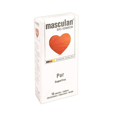 Sản Phẩm Chính Hãng Loại 1 - Bao Su Cao Cấp Masculan Pur Của Đức Hương Thơm Vani 10s Das Kondom 10 - ôm sát cảm giác thậ