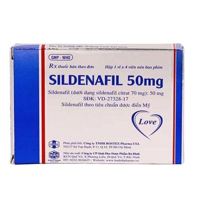 Sản Phẩm Chính Hãng Loại 1 - Viên Hỗ Trợ Sildenafill 50mg 50mg - hàng nhập khẩu, dùng theo hướng dẫn