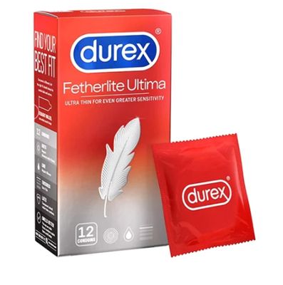 Dòng Cao Cấp Chính Hãng - Bao Su Cao Cấp Durex Fetherlite Ultima Siêu Mỏng mẫu 2 12 - ôm sát cảm giác thật, giao hàng kí