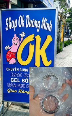 Vòng đeo dương vật, inox 50cm, được đổi trả, che tên sp 
