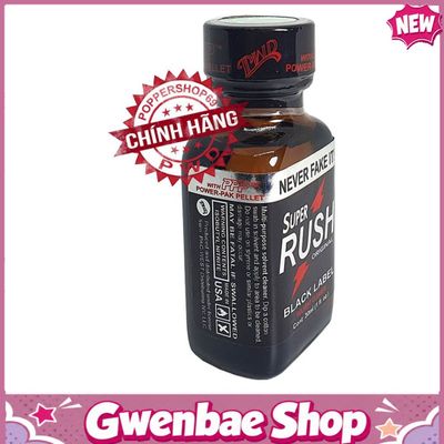Chai Hít Cực Mạnh Lên Đỉnh Nhanh Popper Super Rush Original Black Label 30ml Chính Hãng Pwd Usa - Gwenshop Chính Hãng