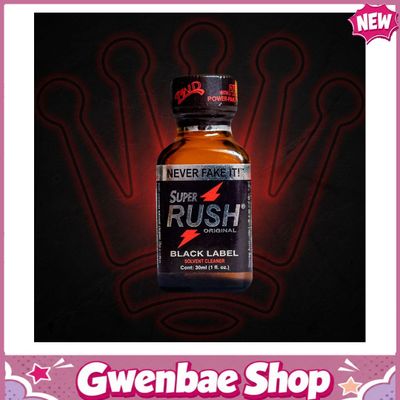 Chai Hít Tăng Khoái Cảm Kích Thích Bao Phê RUSH- SUPER RUSH BLACK 30ML - Gwenshop Chính Hãng