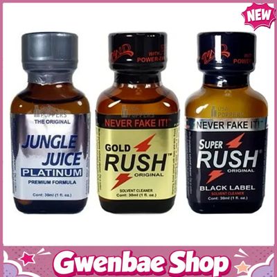 Chai Hít Tăng Khoái Cảm Kích Thích Bao Phê Jungle Juice Platinum, Gold Rush, Super Rush Black Label, 30ml (Bulk Pack) - Gwenshop Chính Hãng