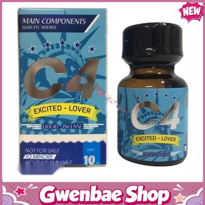 Chai Hít Tăng Khoái Cảm Kích Thích Bao Phê Popper C4 xanh 10ml mẫu mới chính hãng - Gwenshop Chính Hãng