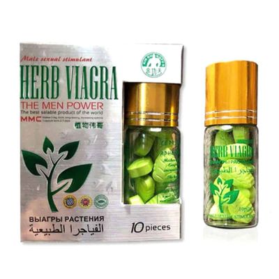 Hàng Nội Địa Cao Cấp - Viên Trợ thảo mộc hỗ trợ kéo dài thời gian, cương dương Herb Viagra Green 10ml - hàng nhập khẩu, 