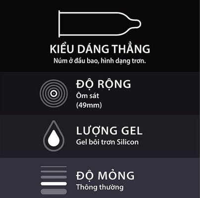 Hàng Nội Địa Cao Cấp - Bao Su Cao Cấp Durex Kingtex - Size Nhỏ - ĐỘ RỘNG - ôm sát cảm giác thật, giao hàng kín đáo