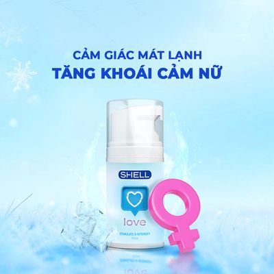 Hàng Nội Địa Cao Cấp - Dung Dịch Bôi tron tăng khoái cảm nữ Shell Love Blue - 50ml - SHELL - dịu nhẹ, không gây khô rát