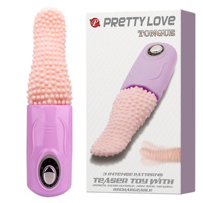 Dòng Cao Cấp Chính Hãng - Lưỡi Liếm Âm Đạo Sạc Pin Pretty Love Tongue 3 INTENSE PATTERNS, giao hàng kín đáo