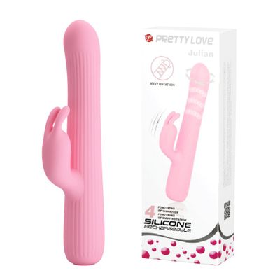 Hàng Chuẩn Nhập Khẩu - Dương Vật Giả Mini Siêu Rung Ngoáy Prettylove Julian PRETTY LOVE 4 FUNCTIONS OF VIBRATION FUNCTIO