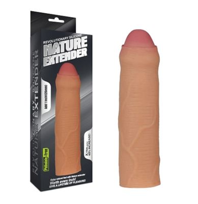 Bản Nhập Khẩu Cao Cấp - Bao Su Cao Cấp Đôn Dên 2.5cm Siêu Mềm Nature Extender Lovetoy 1 inch - ôm sát cảm giác thật, gia