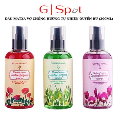 Bản Nhập Khẩu Cao Cấp - Dầu Mát Xa Vợ Chồng Hương Tự Nhiên Quyến Rũ 200ml - Thư Giãn Với Hương Hoa Hồng, Trà Xanh & Tuli
