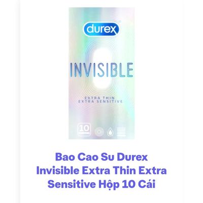 Dòng Cao Cấp Chính Hãng - Bao Su Cao Cấp durex hộp 12 cái, sản phẩm khi đặt hàng mẫu 2 10 cái - ôm sát cảm giác thật, gi