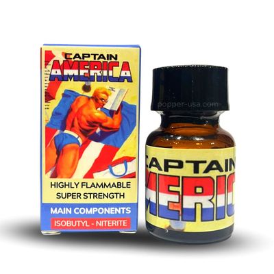 Dòng Cao Cấp Chính Hãng - Dung Dịch Hít Thư Giãn Captain America Phê Tột Đỉnh Siêu Hot 10ml Popper USA - hương dịu, dùng
