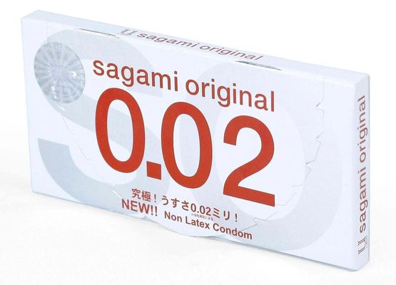 Hàng Nội Địa Cao Cấp - Bao Su Cao Cấp Sagami Original Non Latex Siêu Mỏng 0.02mm - Hộp 2 Cái 0.02 mm - ôm sát cảm giác t