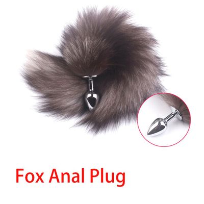 Hàng Chuẩn Nhập Khẩu - Đuôi Cáo Hóa Trang Fox Anal Plug, Cosplay Cửu Vĩ Hồ Đát Kỷ Siêu Kích Thích - chất vải co giãn, tô