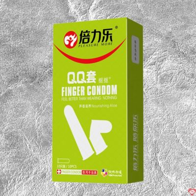 Phiên Bản Chính Hãng - Bao Su Cao Cấp Ngón Tay Beilile QQ Aloe Tinh Chất Nha Đam Siêu Mướt, Kích Thích Điểm G Mềm Mại, T
