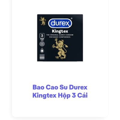 Dòng Cao Cấp Chính Hãng - Bao Su Cao Cấp durex hộp 3 cái, 3 cái - ôm sát cảm giác thật, giao hàng kín đáo