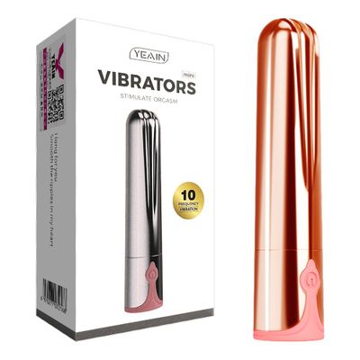 Hàng Chuẩn Nhập Khẩu - Thiết Bị Massage Rung Hình Viên Đạn Yeain Mini 10 Chế Độ Rung - nhiều chế độ, sạc pin tiện dụng
