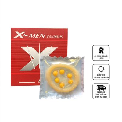 Sản Phẩm Chính Hãng Loại 1 - Bao Su Cao Cấp X-Men 6 bi tăng khoái cảm cho nữ và kéo dài thời gian quan hệ cho nam giới -