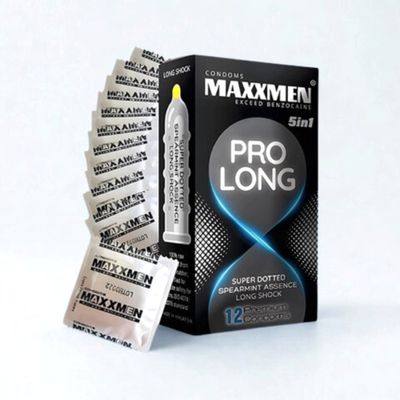 Hàng Nội Địa Cao Cấp - Bao Su Cao Cấp MaxxMen ProLong Hộp 12 Chiếc Truyền Nhiệt Tuyệt Vời, Cảm Giác Chân Thực, Kéo Dài C