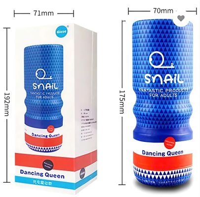 Sản Phẩm Chính Hãng Loại 1 - Cốc Massage hỗ trợ sinh lý cho nam, rung tê sướng, SNAIL 175mm x 70mm - nhiều chế độ, sạc p