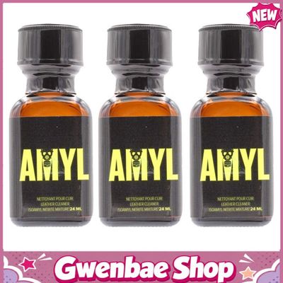 Chai Hít Thư Giãn Bay Phê Cho Cặp Đôi Amyl Leather Cleaner Poppers - 10ml - 3 Pack - Gwenshop Chính Hãng