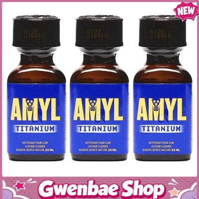 Chai Hít Tăng Khoái Cảm Kích Thích Bao Phê Amyl Titanium Leather Cleaner Poppers 24ml - 3 Pack - Gwenshop Chính Hãng