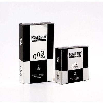 Hàng Chuẩn Nhập Khẩu - Bao Su Cao Cấp siêu mỏng Power Men 0.03 Invi mẫu 2 THE BEST PREMIUM CONDOMS 0.03 INVI - ôm sát cả