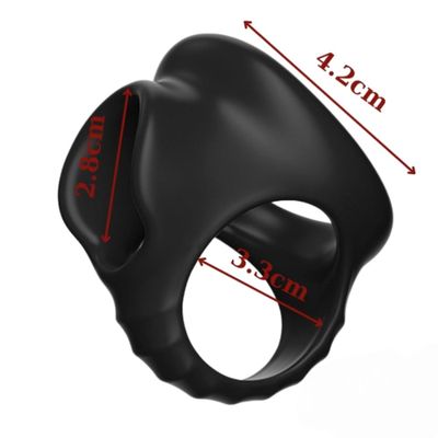 Hàng Nội Địa Cao Cấp - Vòng Silicon Hỗ Trợ dương vật, chống xuất tinh sớm, hộ trợ lâu ra, 4.2cm 3.3cm, giao hàng kín đáo