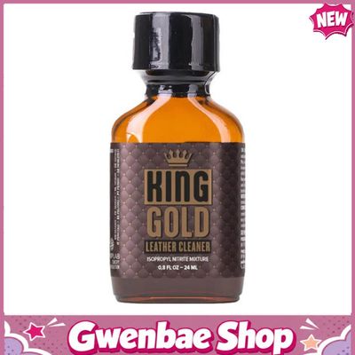 Chai Hít Tăng Khoái Cảm Kích Thích Bao Phê King Gold Leather Cleaner Poppers - 24ml - Gwenshop Chính Hãng