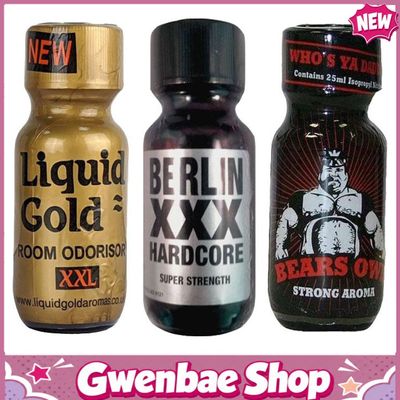 Chai Hít Tăng Khoái Cảm Kích Thích Bao Phê Liquid Gold XXL 25ml-Berlin XXX 25ml-Bears 25ml Multi - Gwenshop Chính Hãng