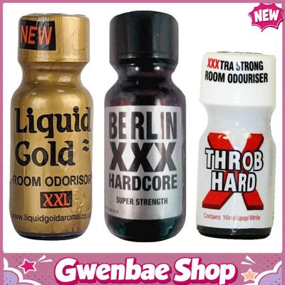 Chai Hít Tăng Khoái Cảm Kích Thích Bao Phê Liquid Gold XXL 25ml-Berlin XXX 25ml-Throb Hard 10ml Multi - Gwenshop Chính Hãng