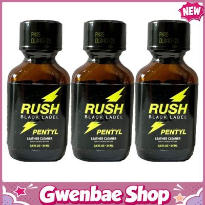 Chai Hít Tăng Khoái Cảm Kích Thích Bao Phê Rush Black Label Pentyl Poppers - 24ml - 3 Pack - Gwenshop Chính Hãng